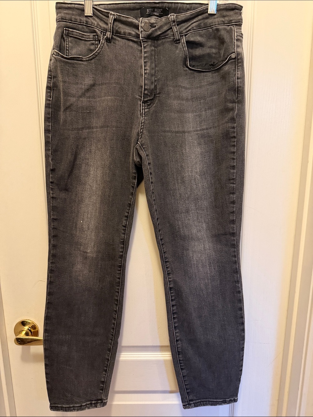 Judy Blue size 14 W Black Grey Skinny Jeans